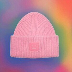 Acne Soft Pink Knit Hat